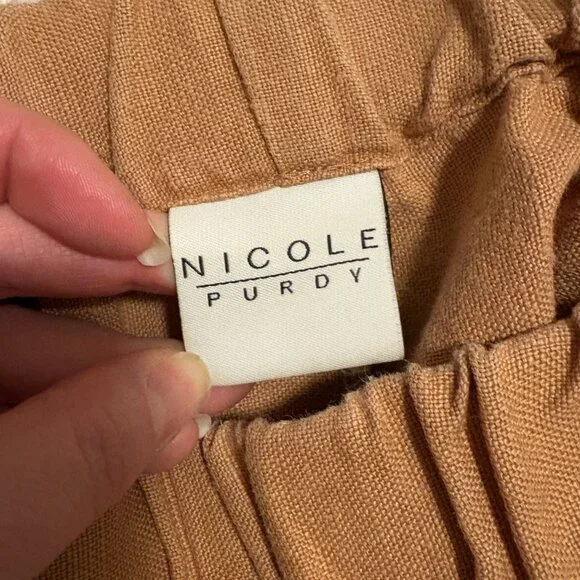 Nicole Purdy 100% linen wide leg pant - Picture 2 of 8